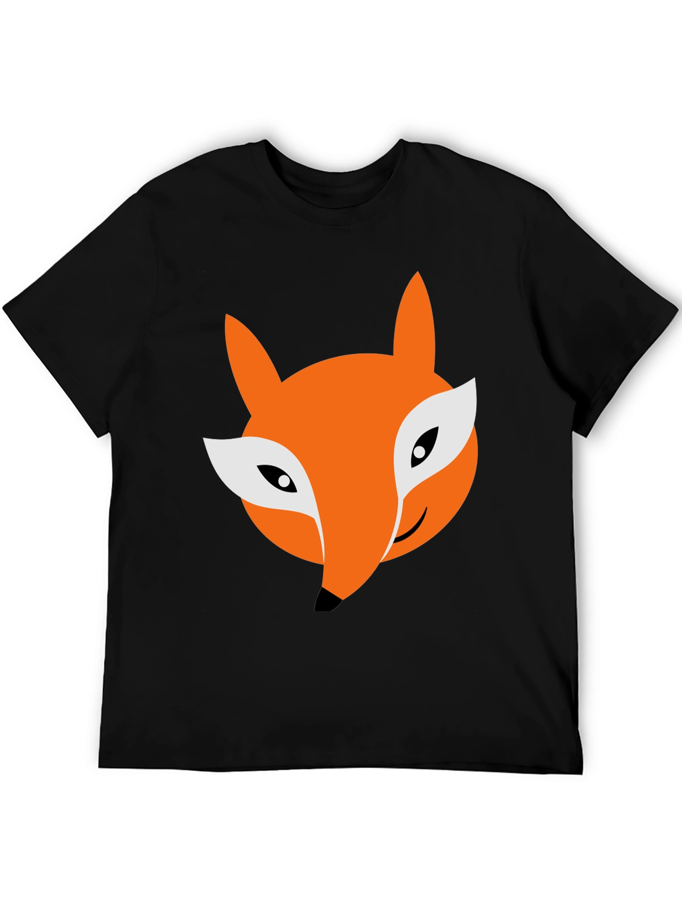 Fox Graphic Tee - Soft Cotton Blend Casual Style
