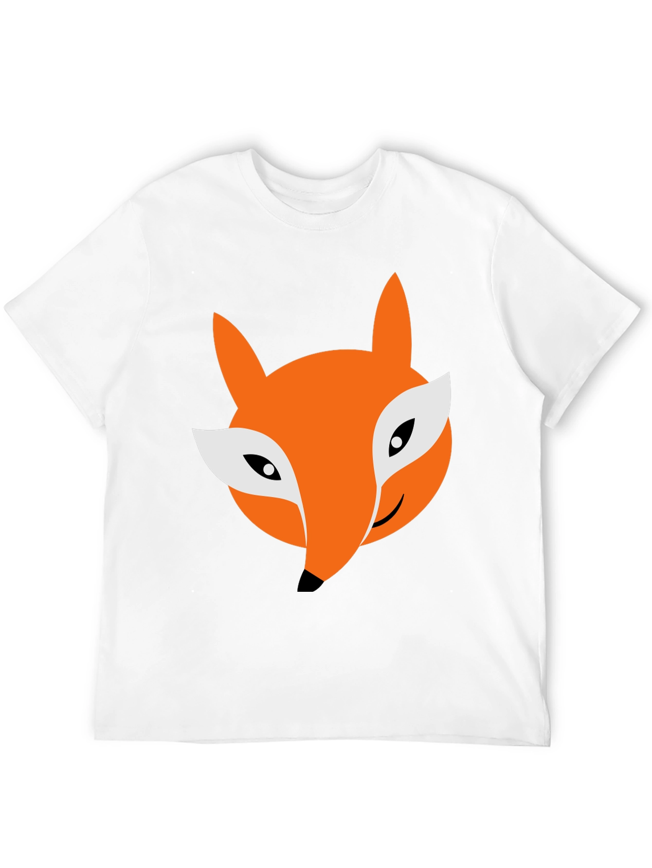 Fox Graphic Tee - Soft Cotton Blend Casual Style