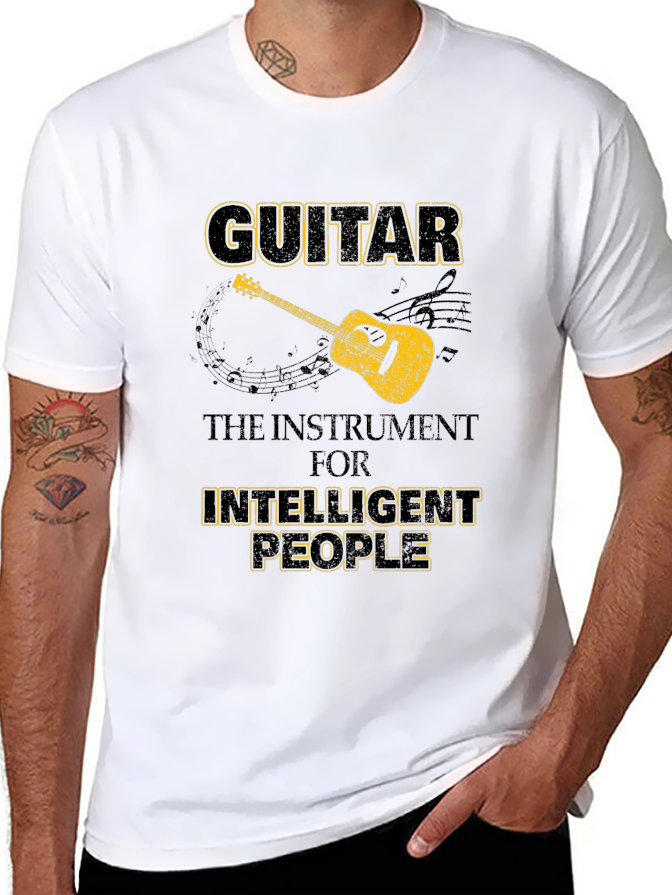 Guitar Lover T-Shirt - Instrument for Intelligent People