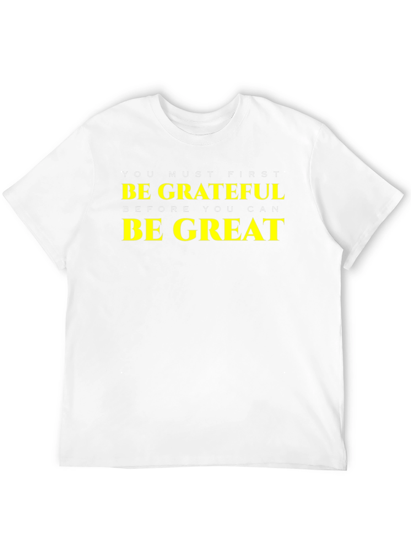 Grateful Be Great Black T-Shirt - Motivational Tee