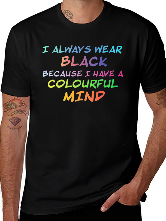 Colourful Mind Black T-Shirt