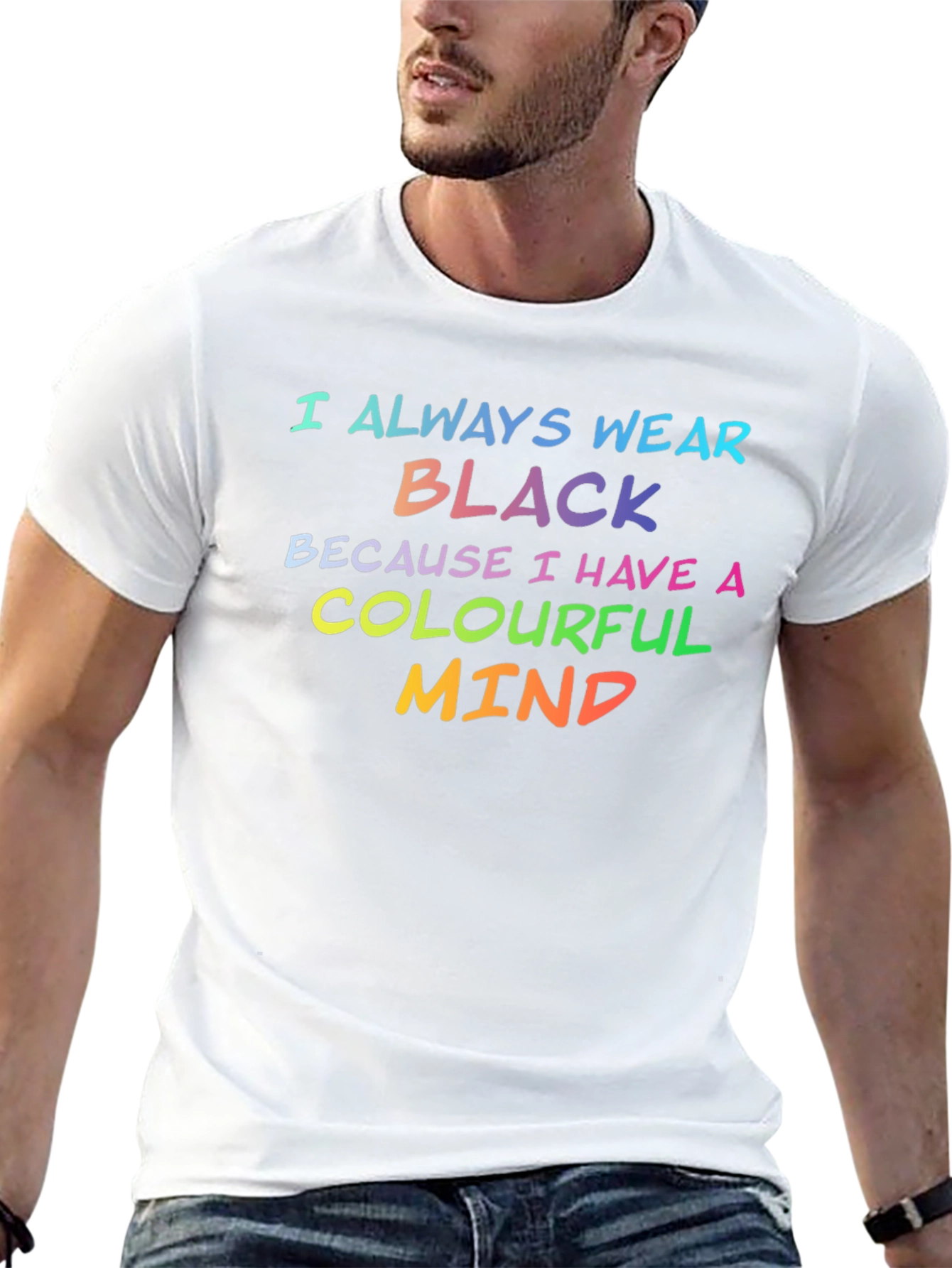 Colourful Mind Black T-Shirt