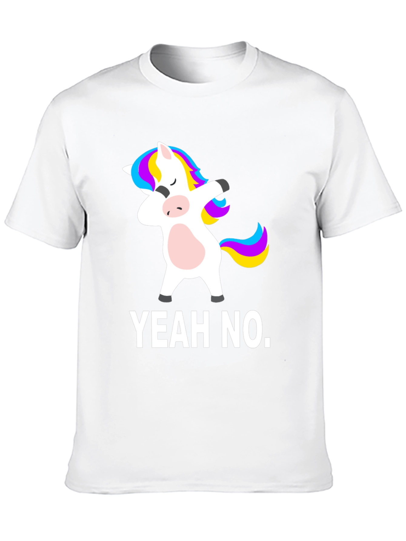 Yeah No. Unicorn Dab Black T-Shirt