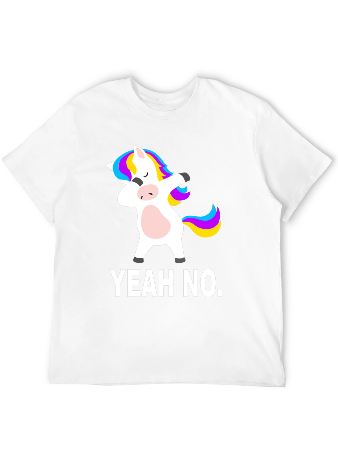 Yeah No. Unicorn Dab Black T-Shirt