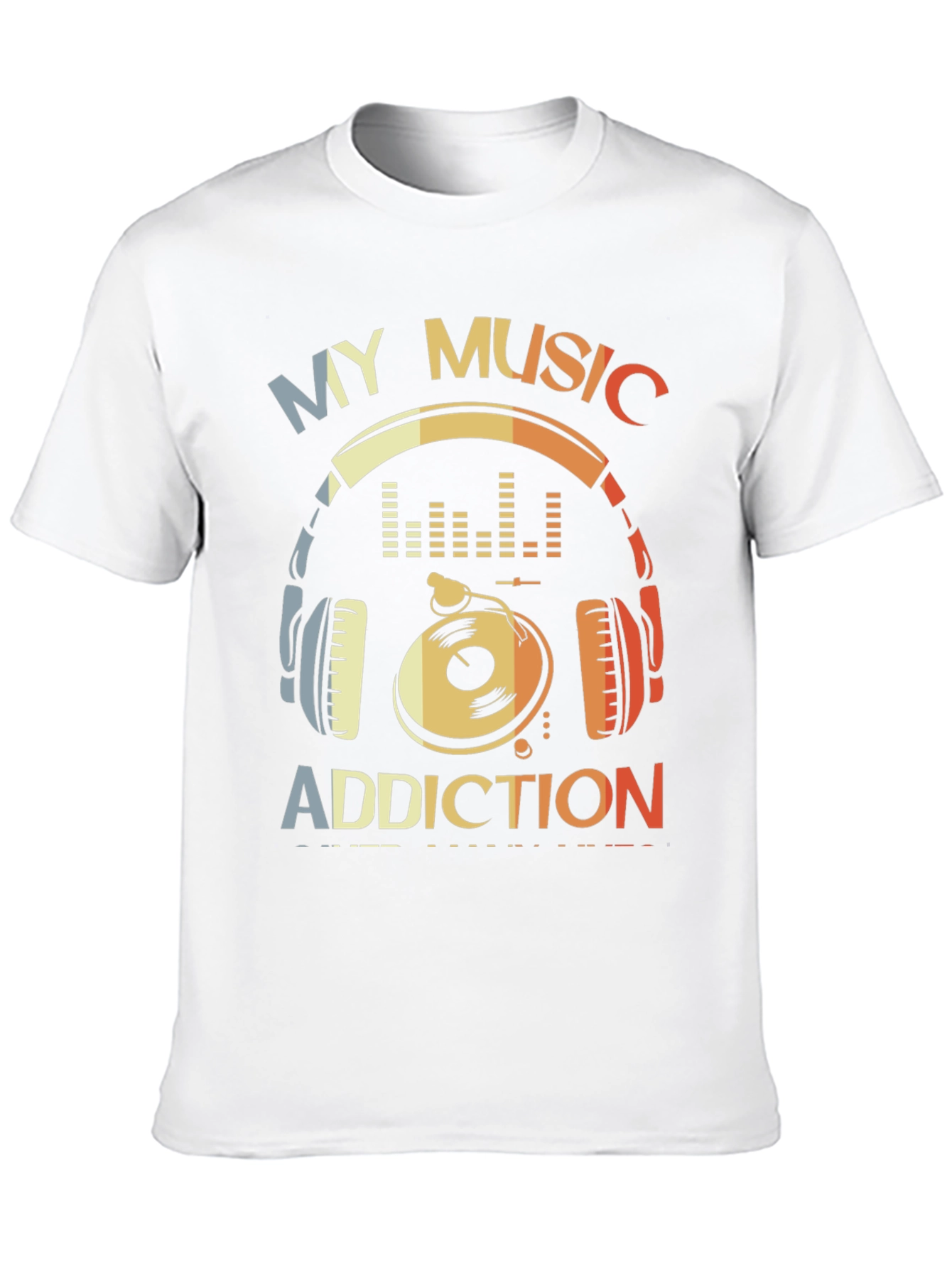 Music Addiction Graphic T-Shirt