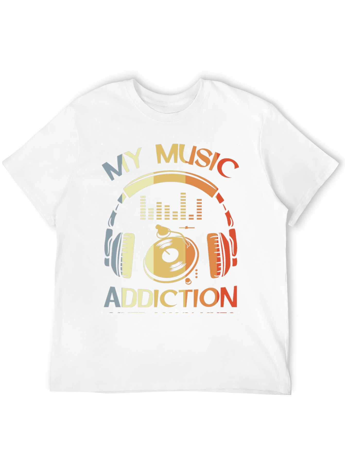 Music Addiction Graphic T-Shirt