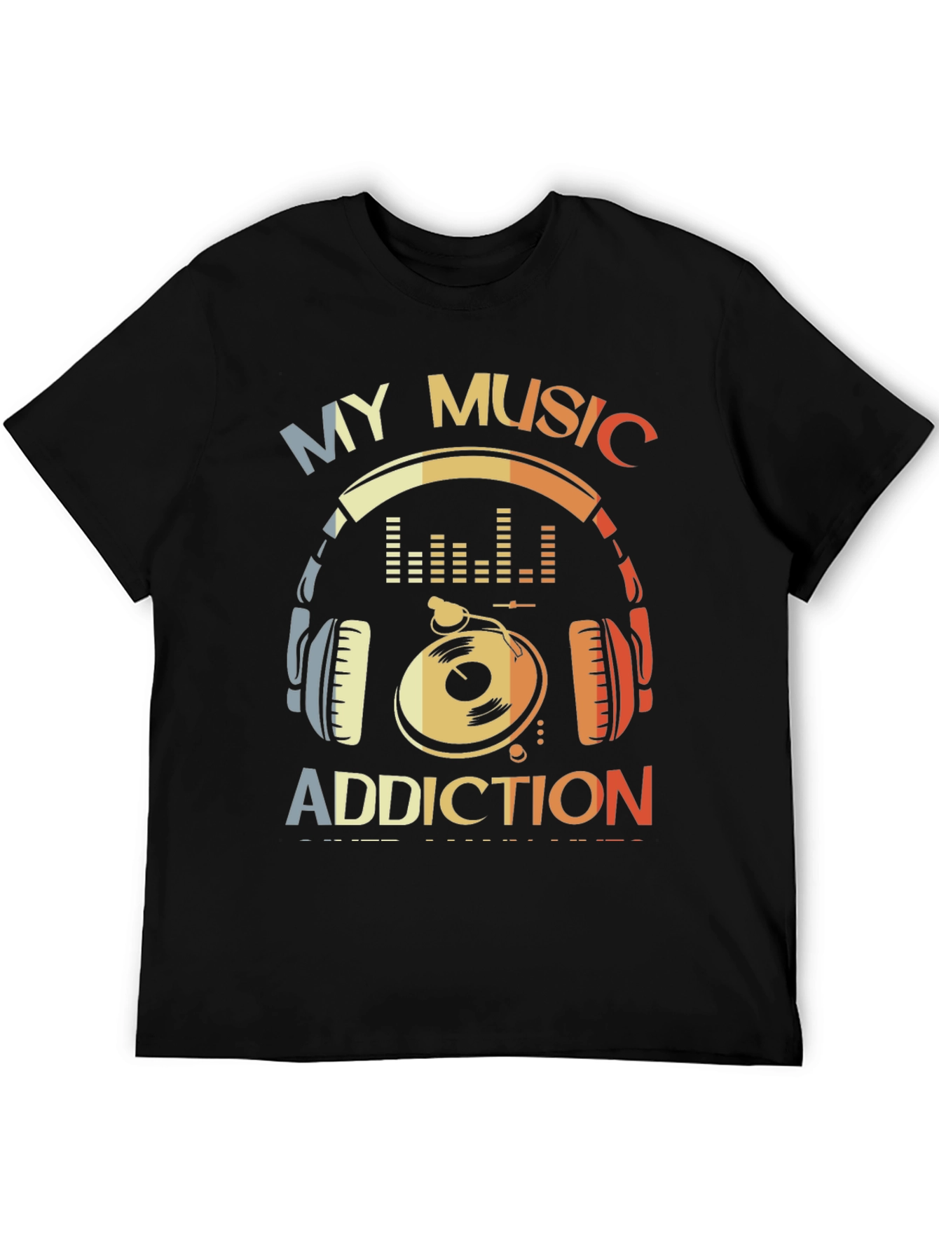 Music Addiction Graphic T-Shirt