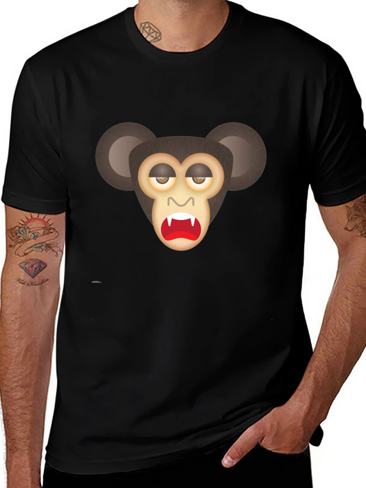 Monkey Graphic Black T-Shirt