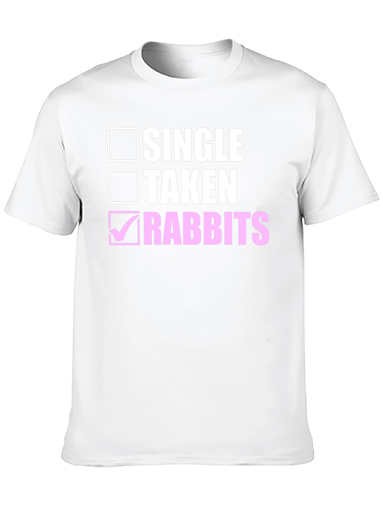 Single Taken Rabbits Black Cotton Tee