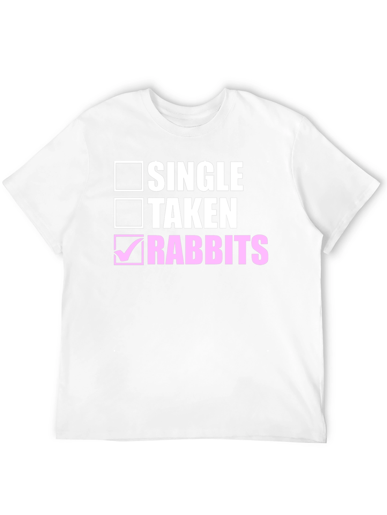 Single Taken Rabbits Black Cotton Tee