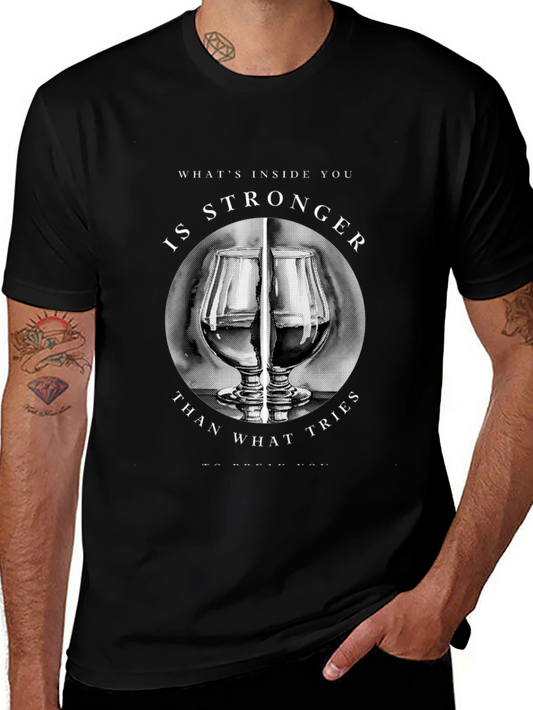 Stronger Inside T-Shirt - Motivational Graphic Tee