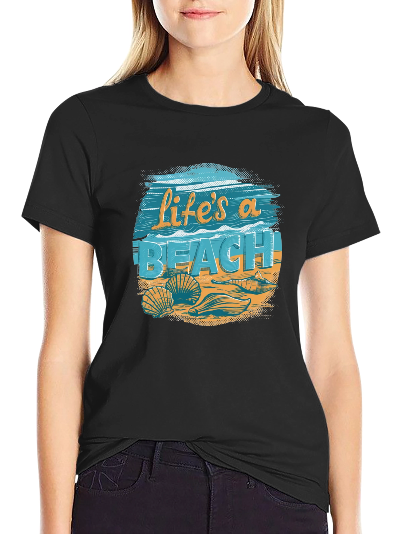 Lifes a Beach Graphic Tee - Summer Vibes T-Shirt