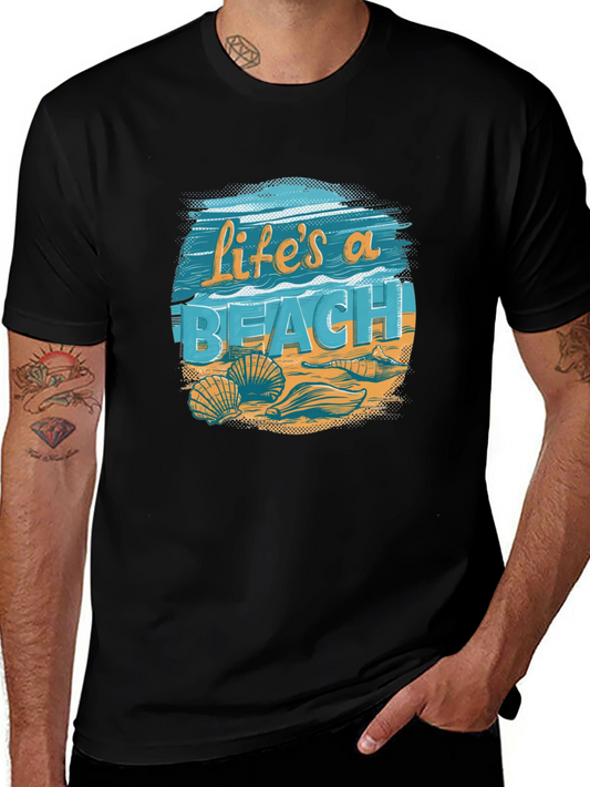 Lifes a Beach Graphic Tee - Summer Vibes T-Shirt