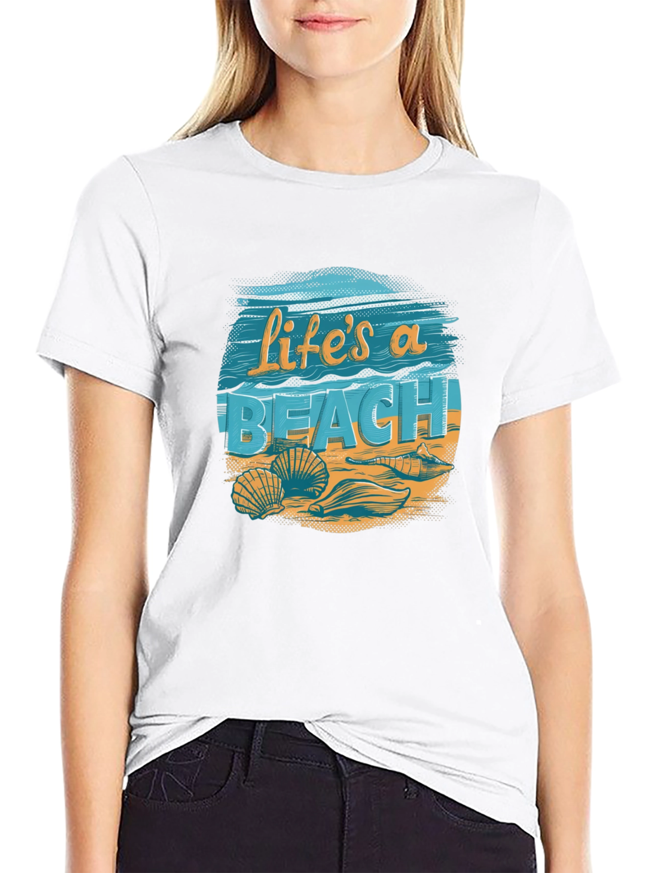 Lifes a Beach Graphic Tee - Summer Vibes T-Shirt