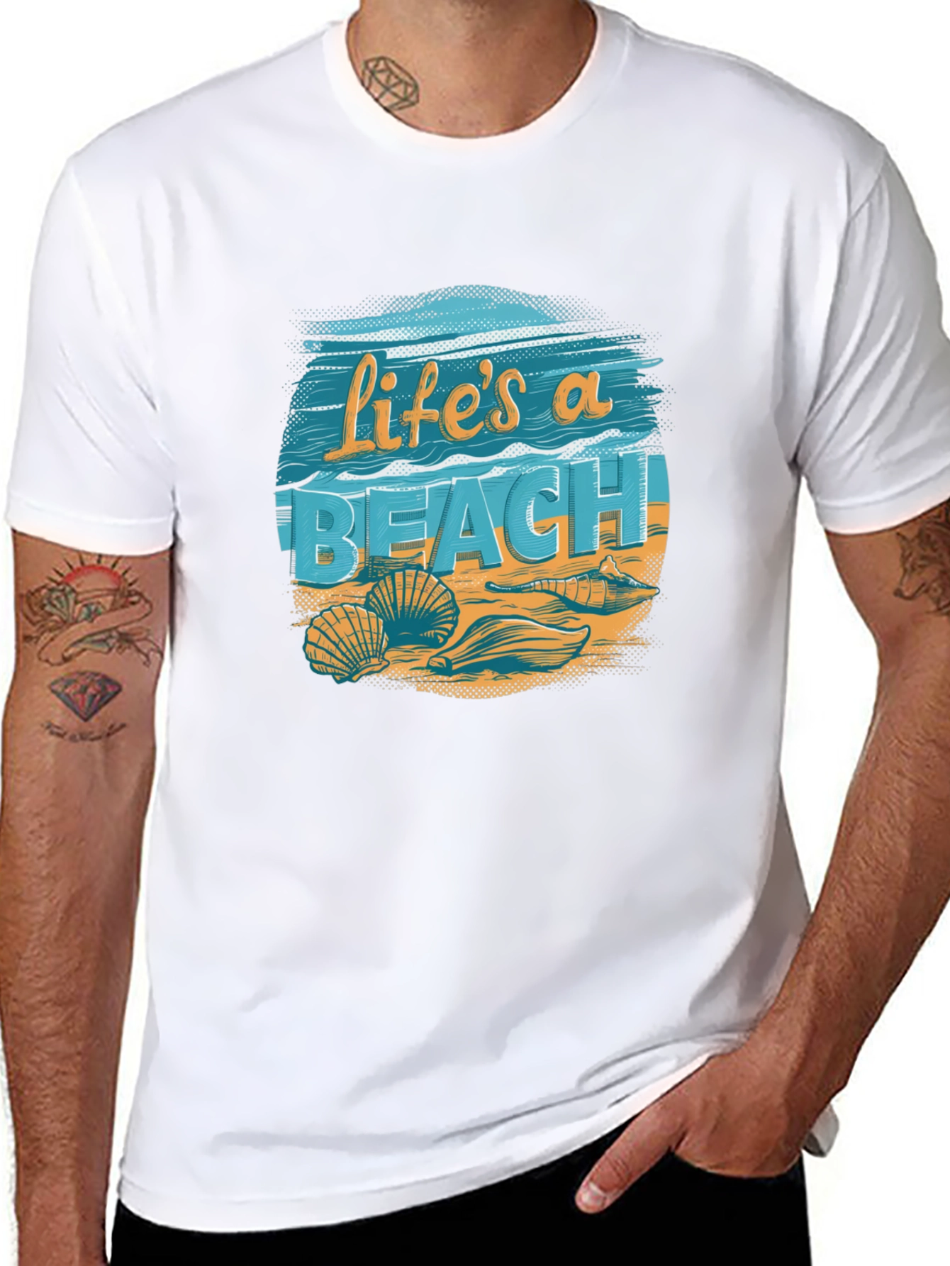 Lifes a Beach Graphic Tee - Summer Vibes T-Shirt