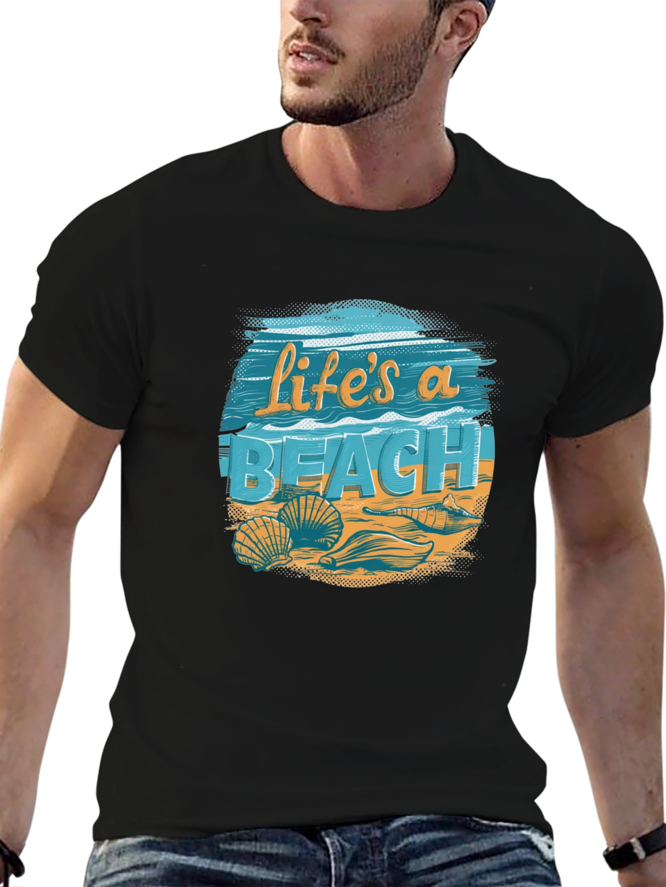 Lifes a Beach Graphic Tee - Summer Vibes T-Shirt