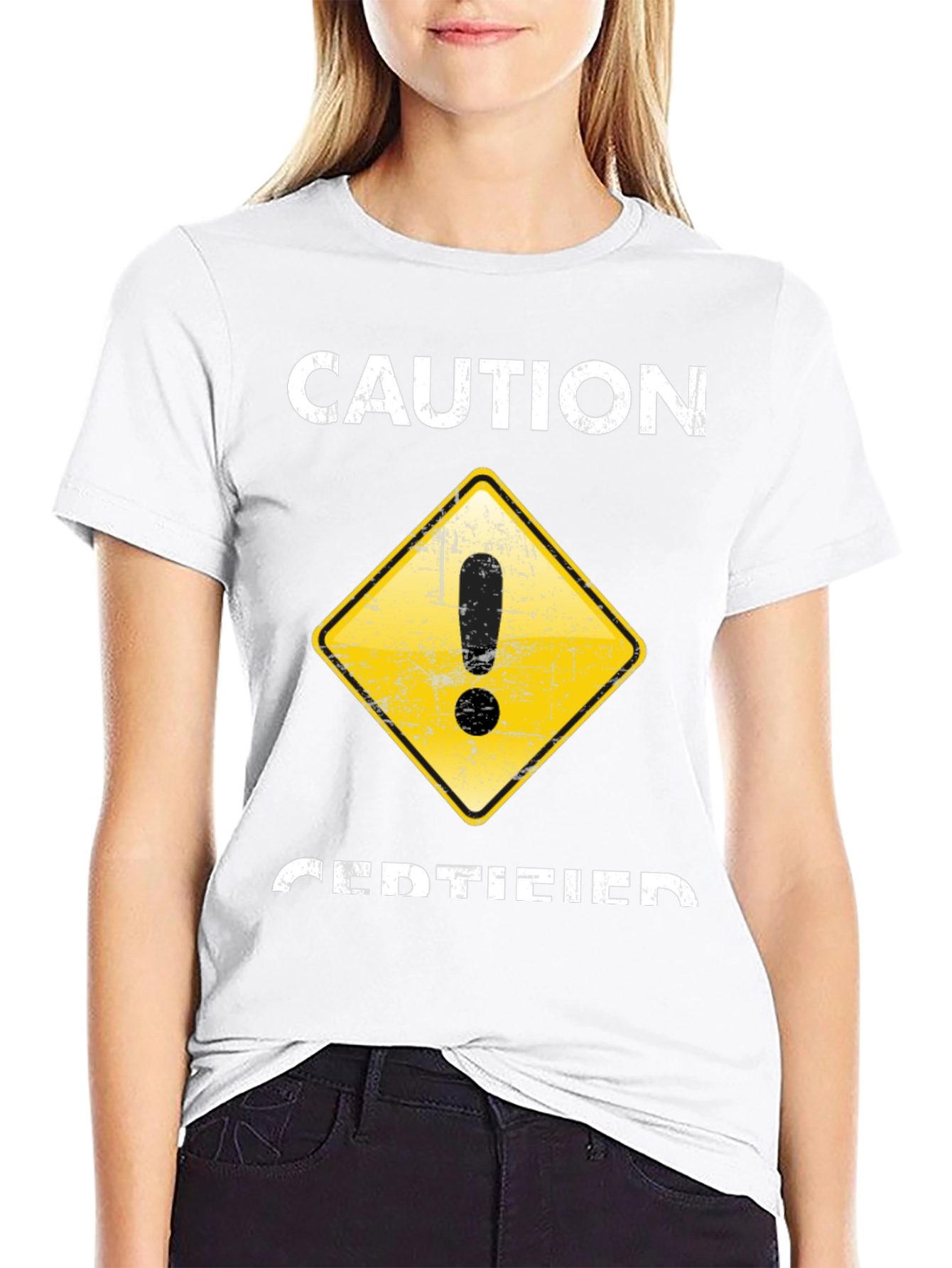 Caution Certified T-Shirt - Funny Graphic Tee