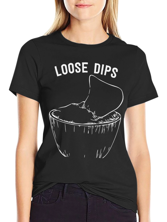 Loose Dips Graphic Tee - Funny Food Shirt