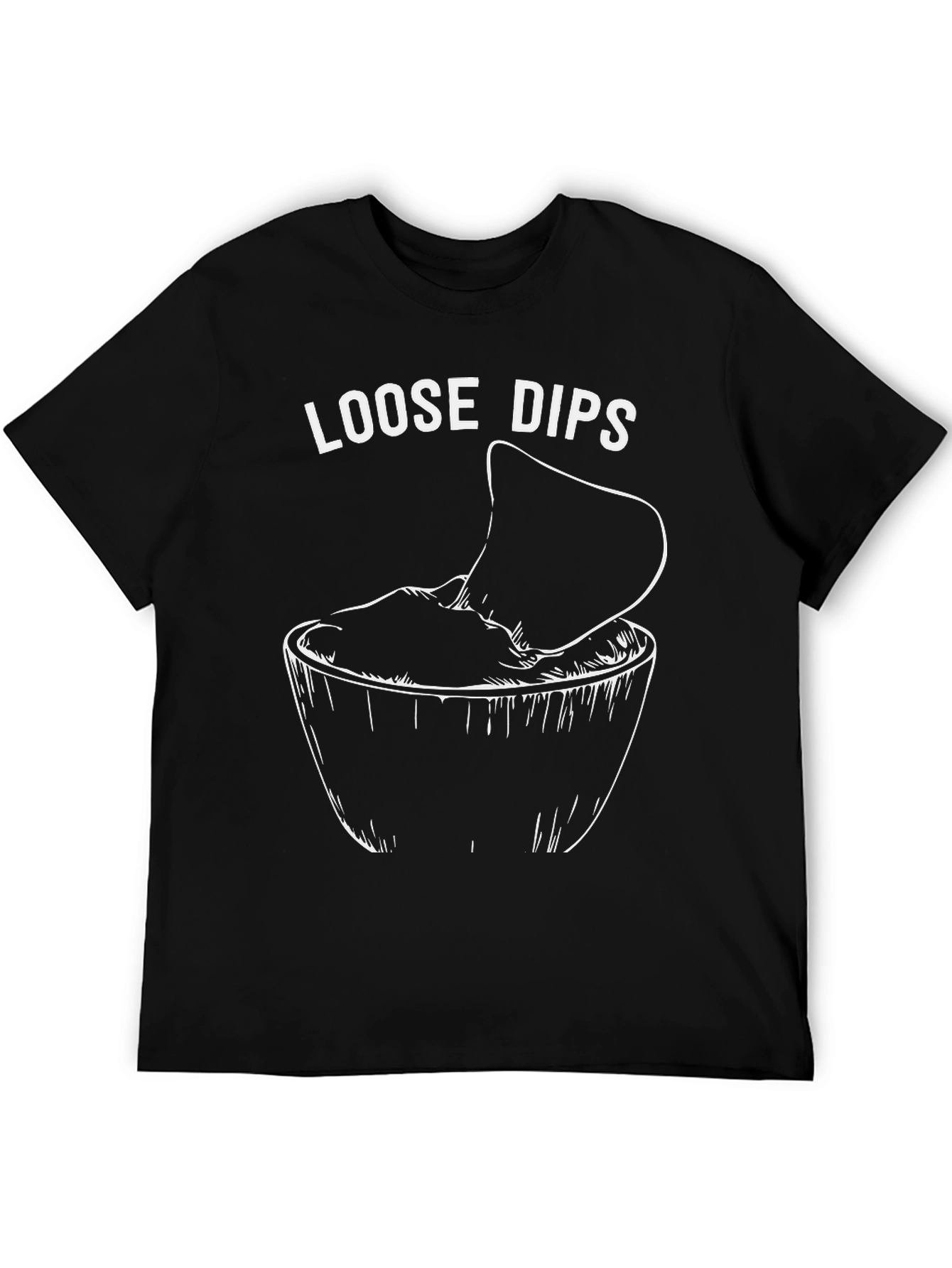 Loose Dips Graphic Tee - Funny Food Shirt