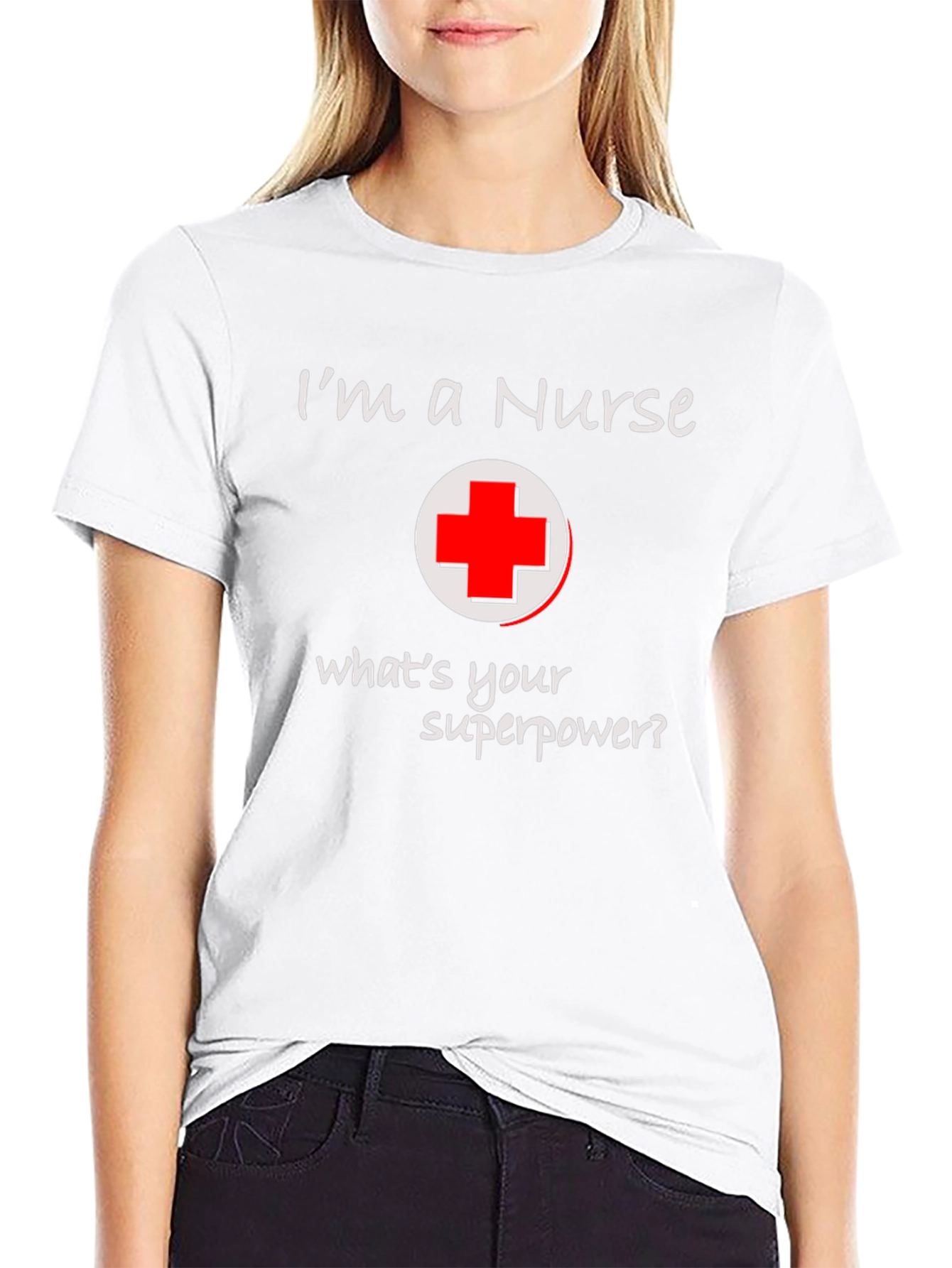 Nurse Superpower T-Shirt - Black
