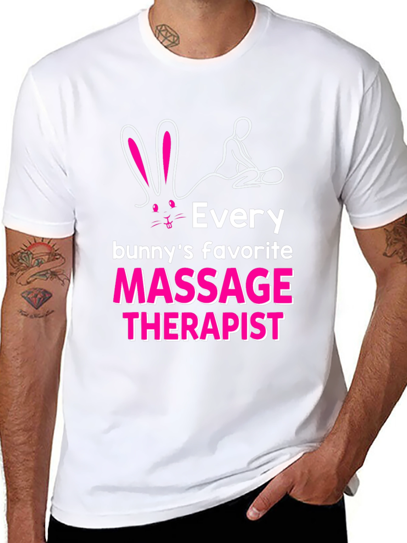 Bunnys Favorite Massage Therapist Graphic Tee