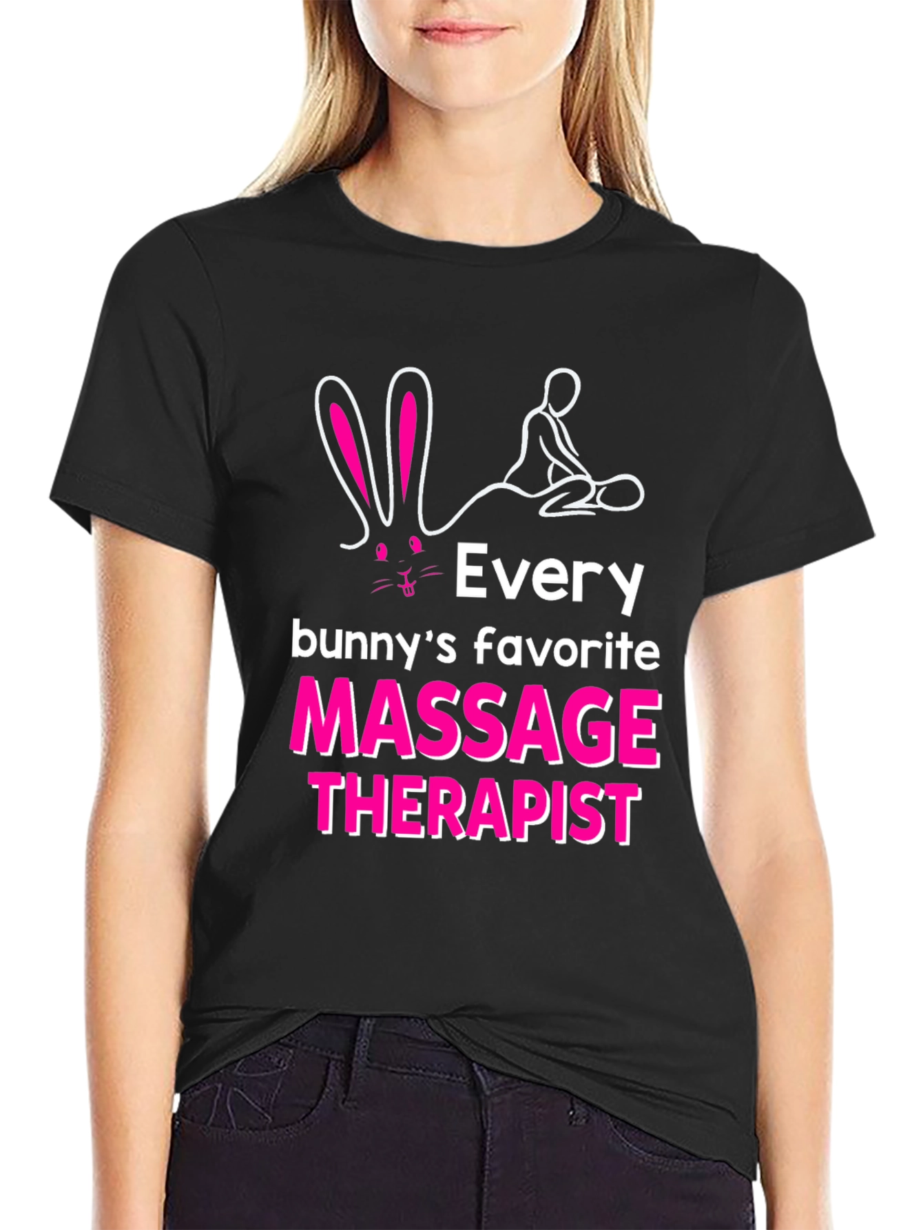 Bunnys Favorite Massage Therapist Graphic Tee