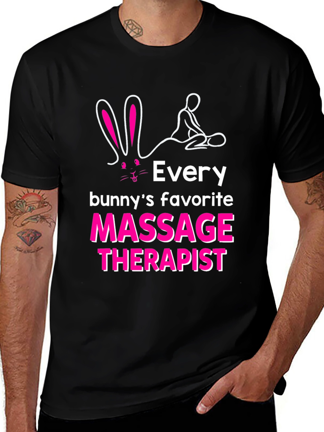 Bunnys Favorite Massage Therapist Graphic Tee