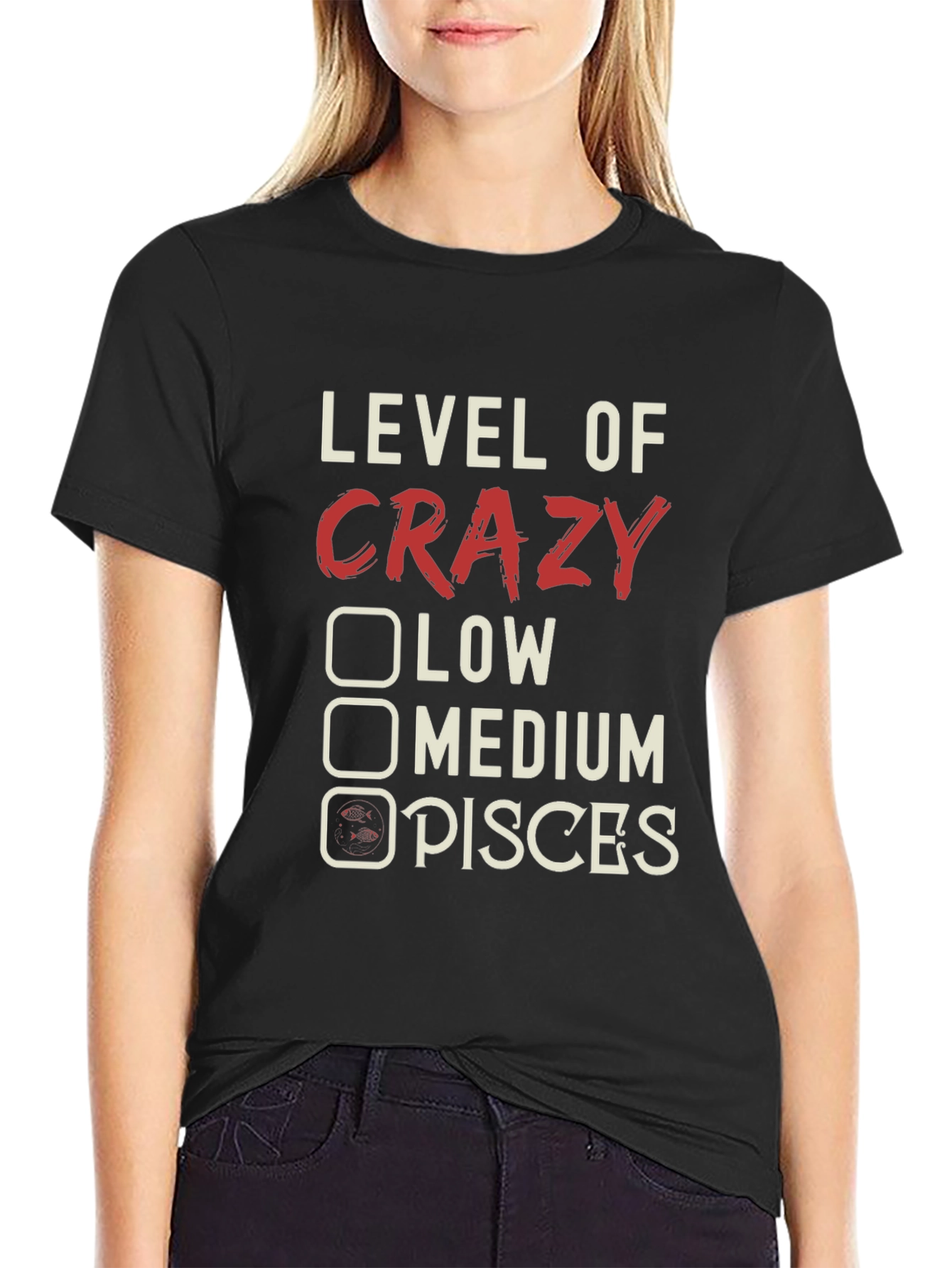 Crazy Pisces T-Shirt Zodiac Astrology Tee
