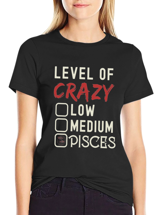 Crazy Pisces T-Shirt Zodiac Astrology Tee