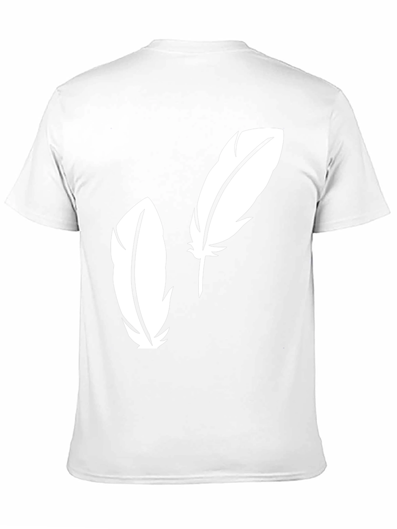 Feather Graphic Tee - Black Casual T-Shirt