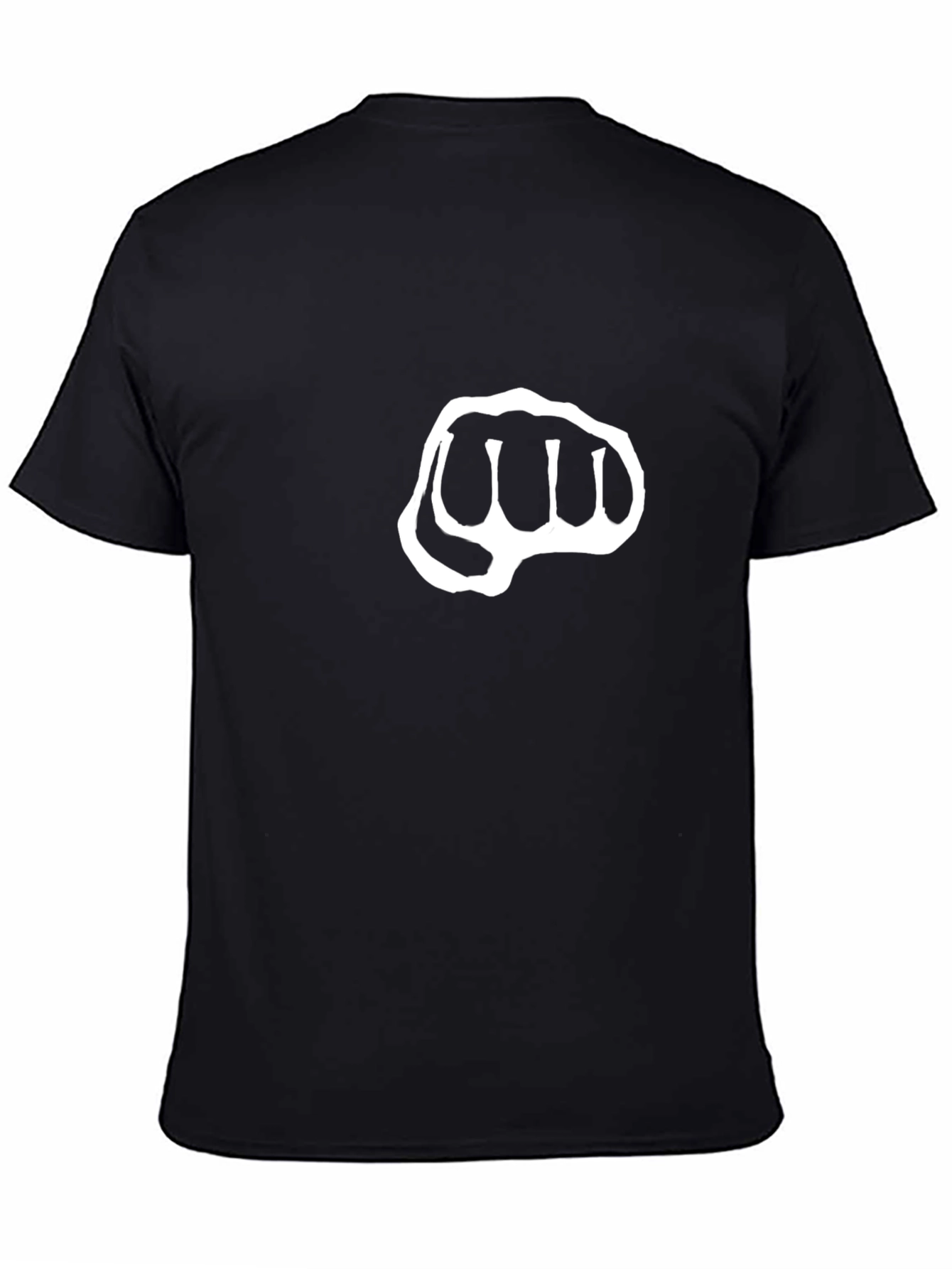 Fist Bump Graphic Tee - Black Casual Comfort