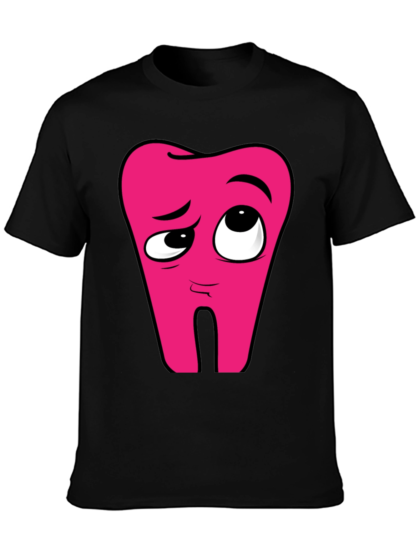 Cartoon Tooth Graphic T-Shirt - Funny Dental Tee