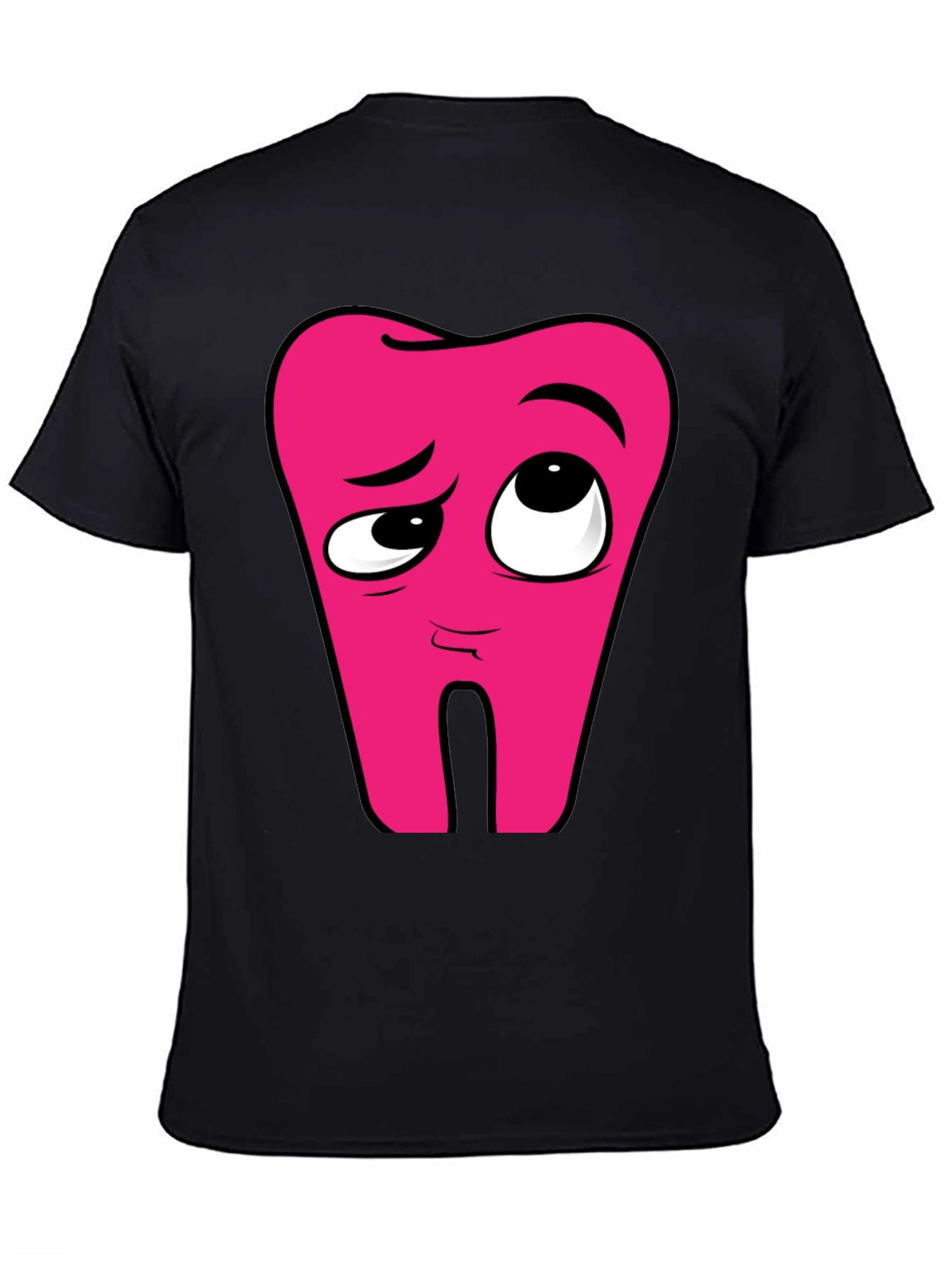 Cartoon Tooth Graphic T-Shirt - Funny Dental Tee
