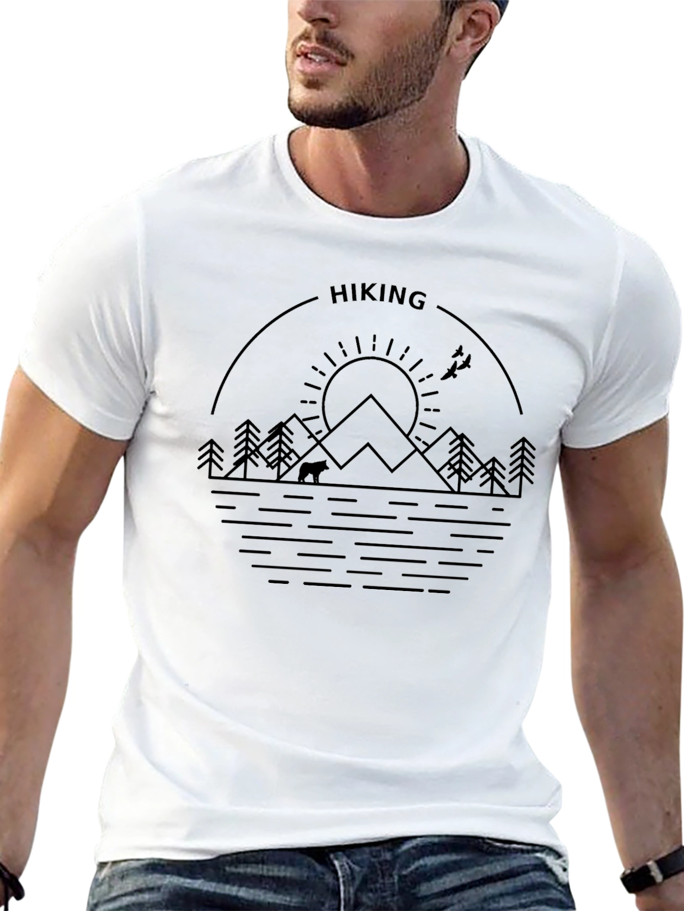 Hiking Graphic Tee - Nature Adventure T-Shirt