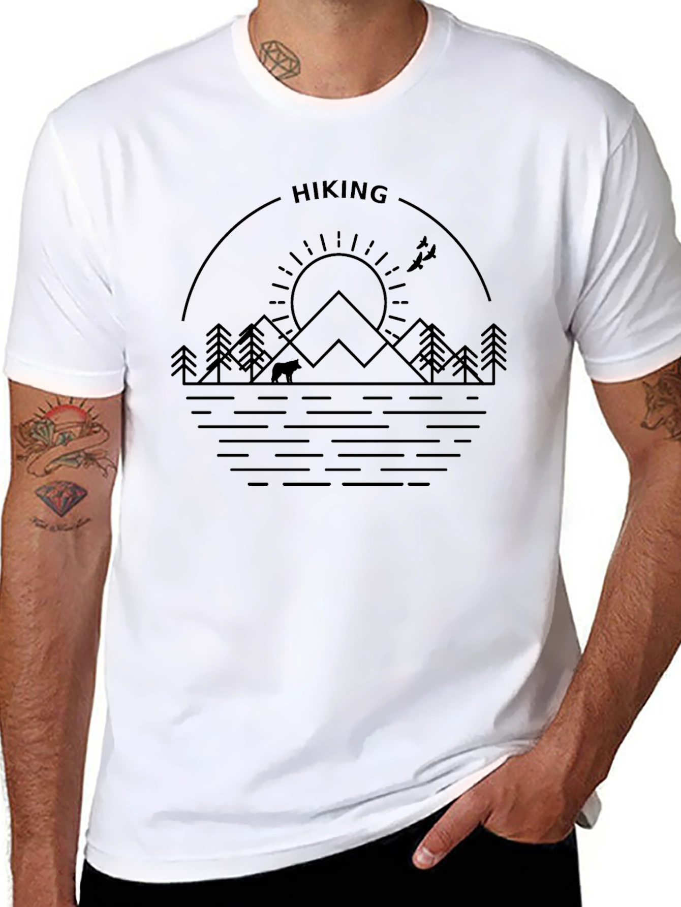 Hiking Graphic Tee - Nature Adventure T-Shirt