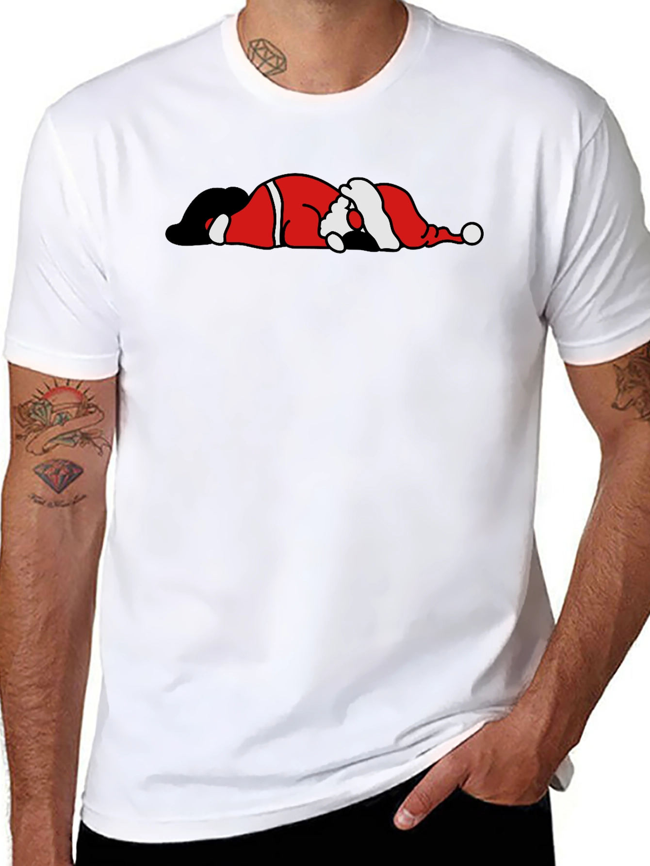 Funny Santa T-Shirt - Holiday Humor Tee