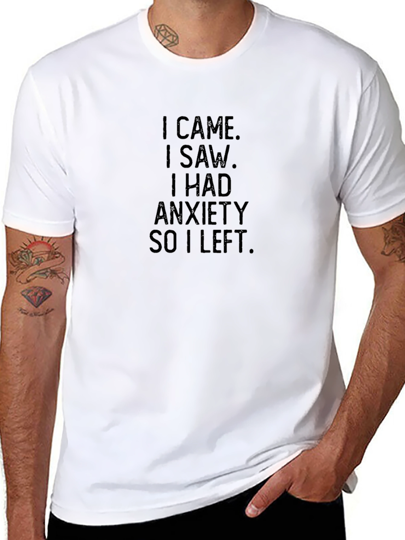 Anxiety T-Shirt - Came Saw Left