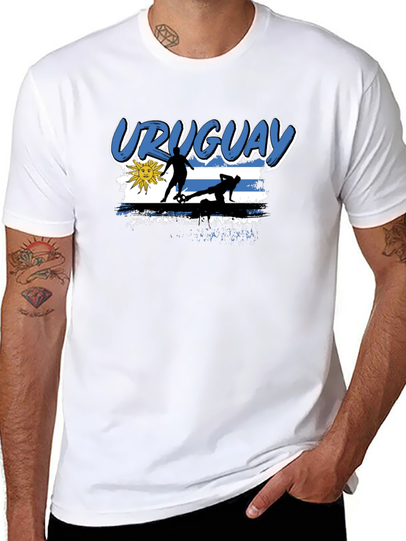 Uruguay Soccer Fan T-Shirt - Black