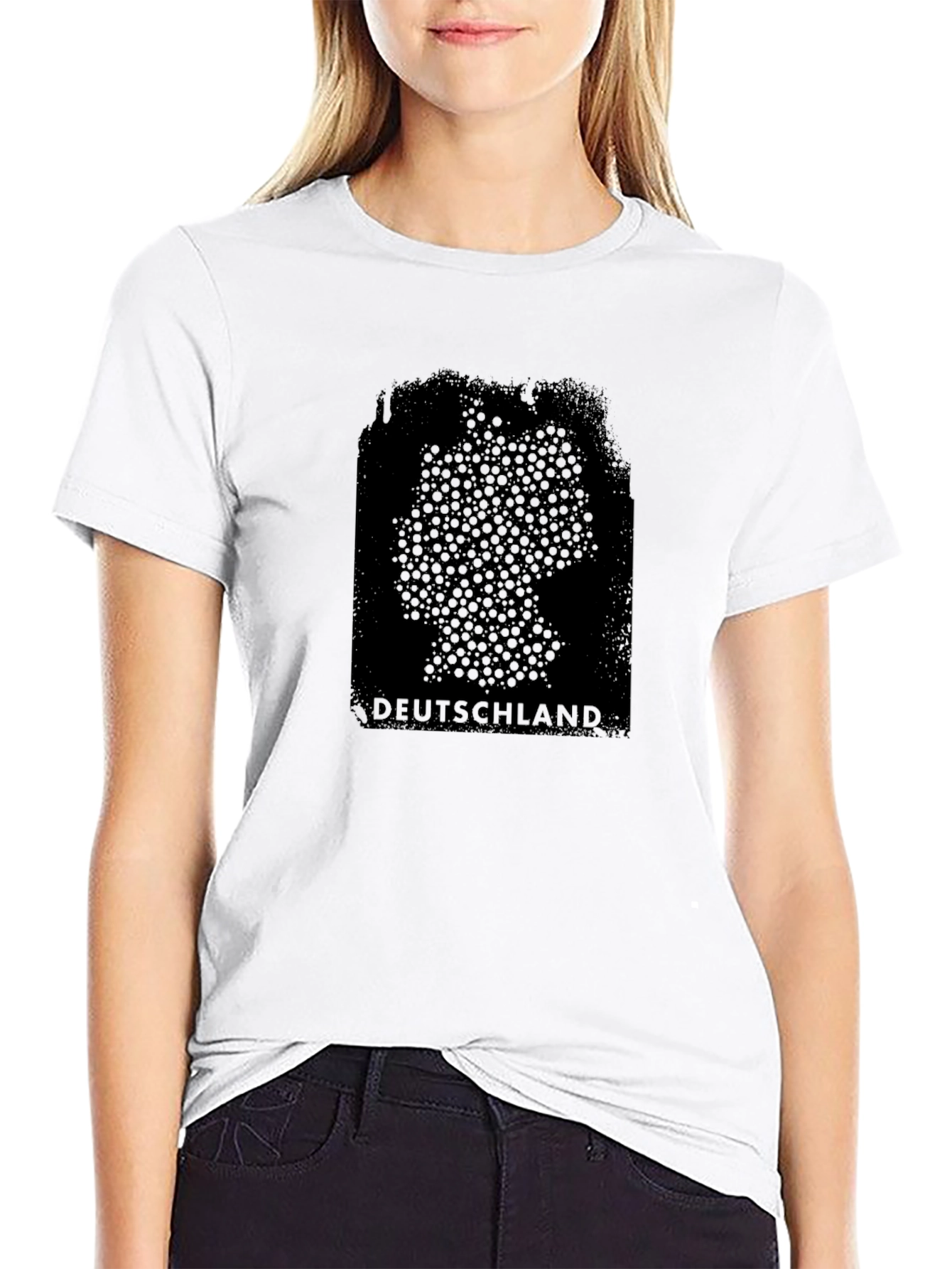 Deutschland Map T-Shirt - Black Graphic Tee