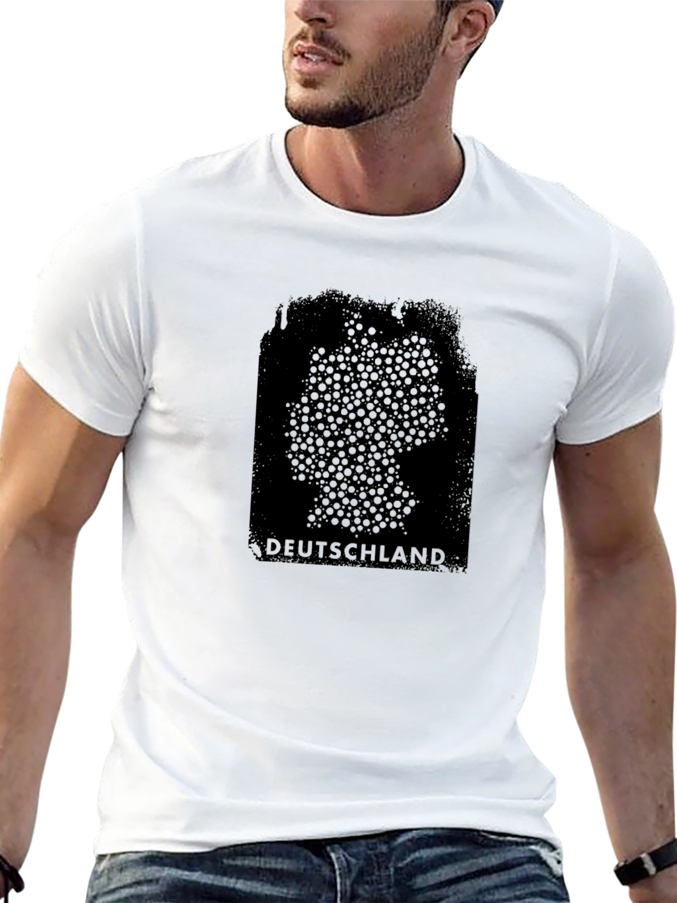 Deutschland Map T-Shirt - Black Graphic Tee