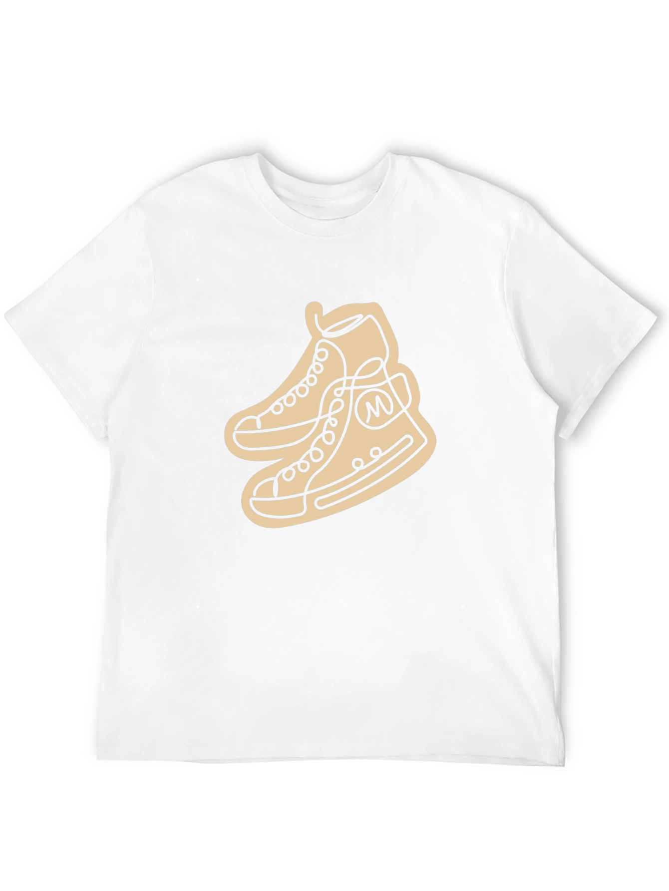 Abstract Shoe Line Art Graphic T-Shirt