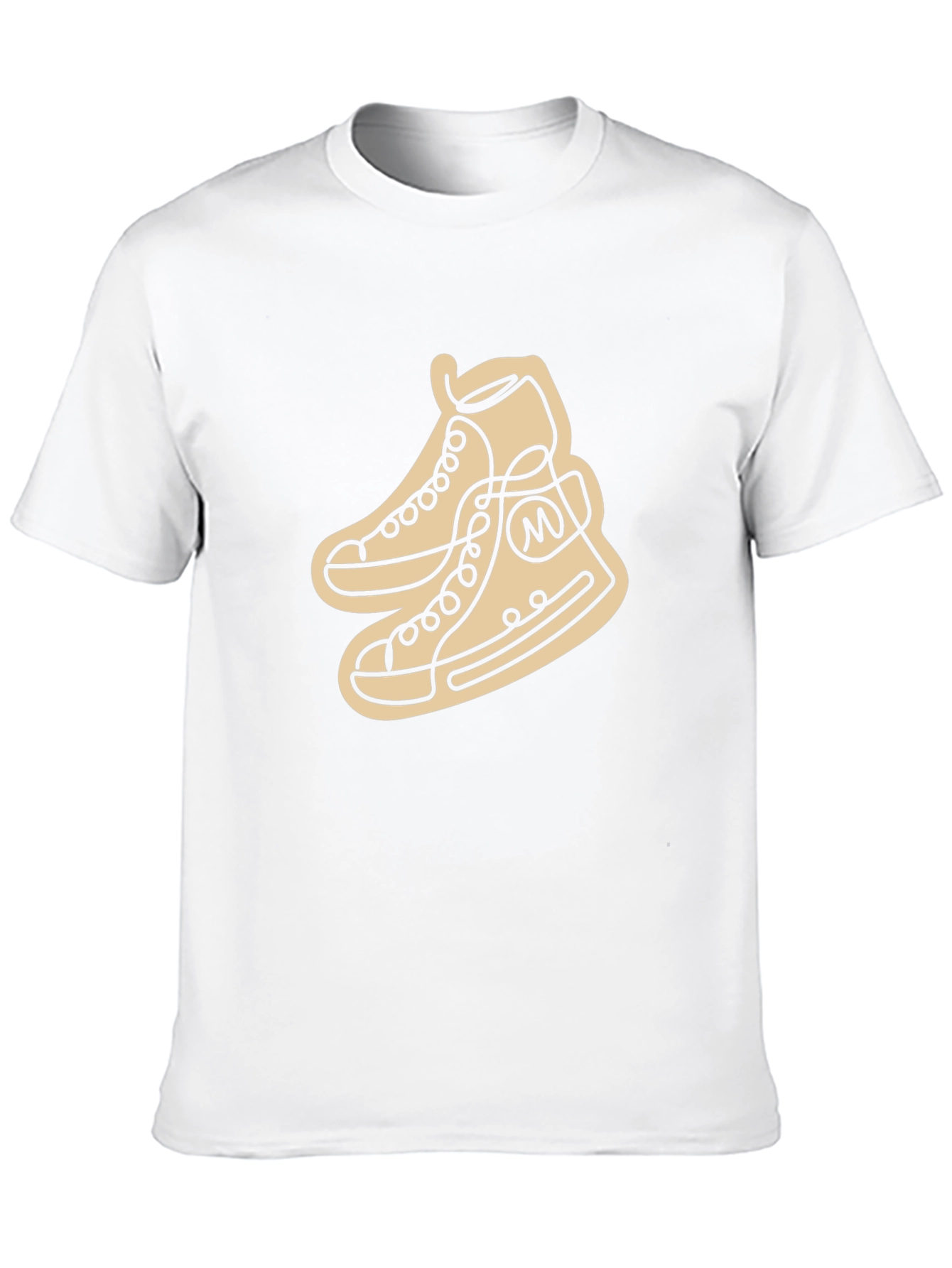 Abstract Shoe Line Art Graphic T-Shirt