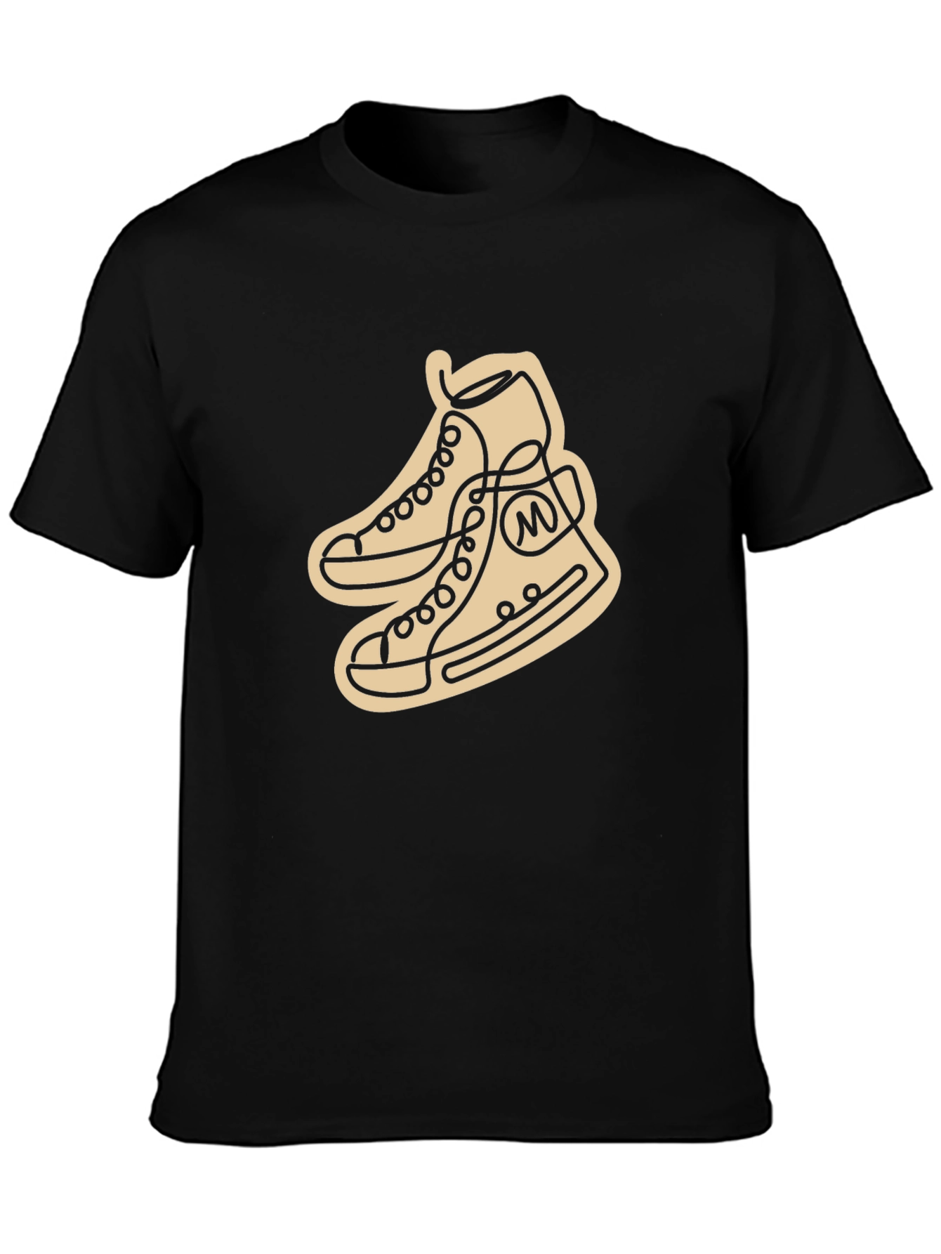 Abstract Shoe Line Art Graphic T-Shirt