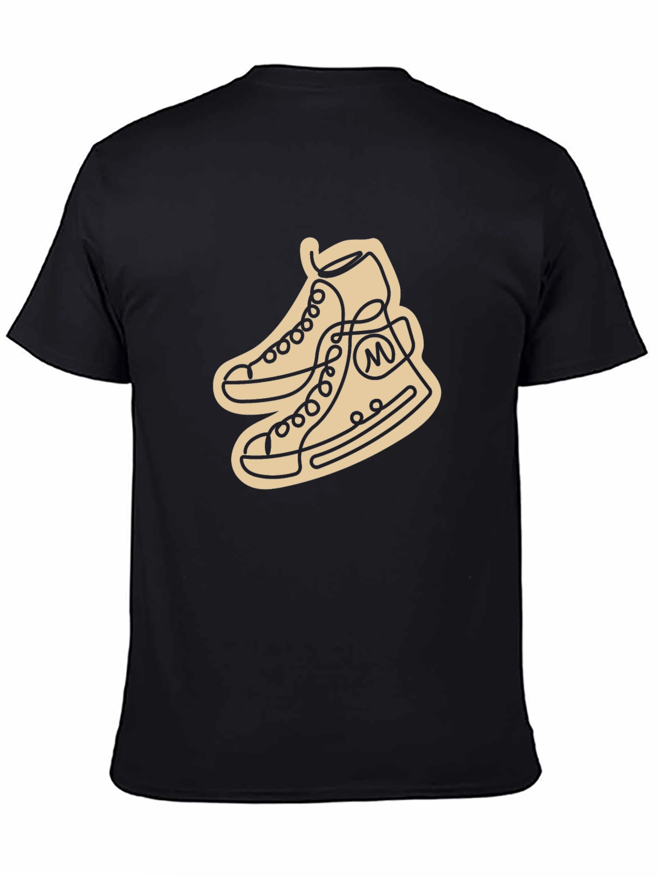 Abstract Shoe Line Art Graphic T-Shirt