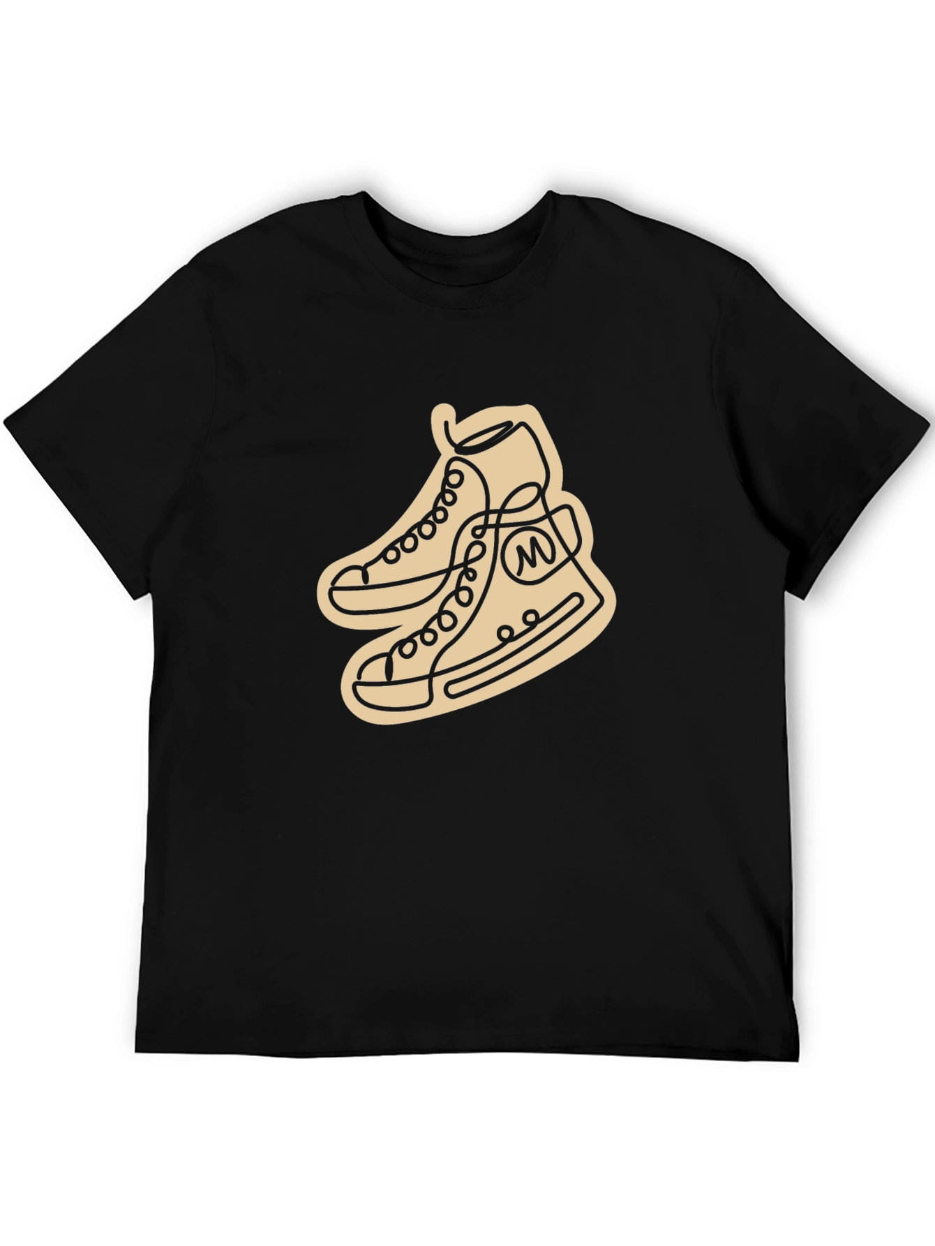 Abstract Shoe Line Art Graphic T-Shirt