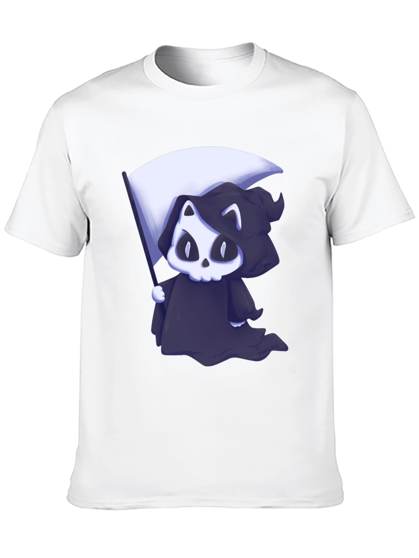 Grim Reaper Cat Graphic Tee
