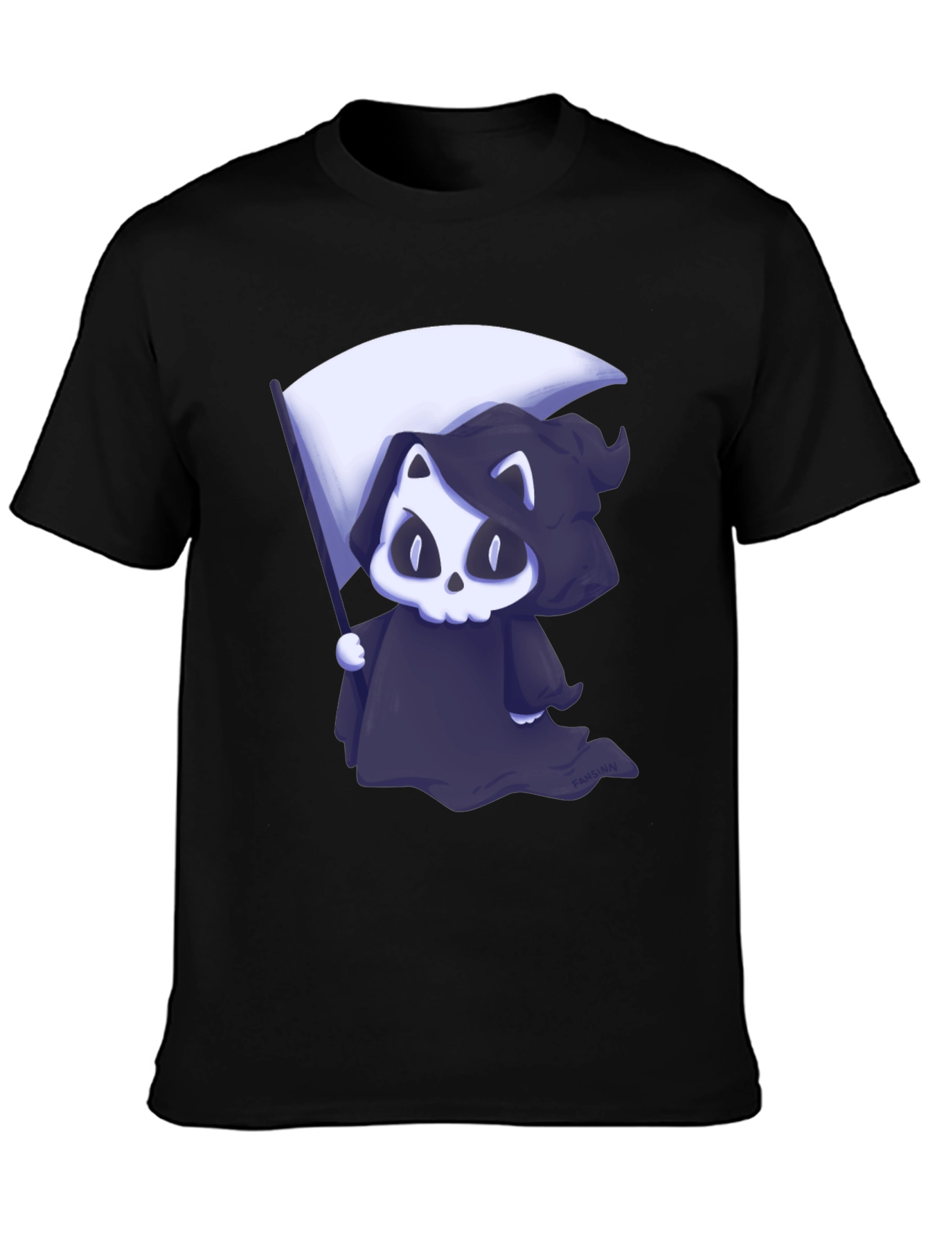 Grim Reaper Cat Graphic Tee