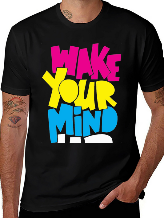 Wake Your Mind Graphic Tee - Black