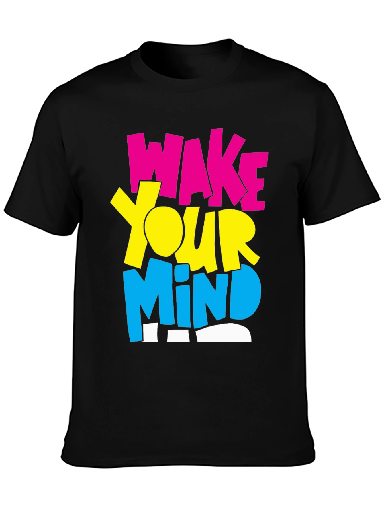 Wake Your Mind Graphic Tee - Black