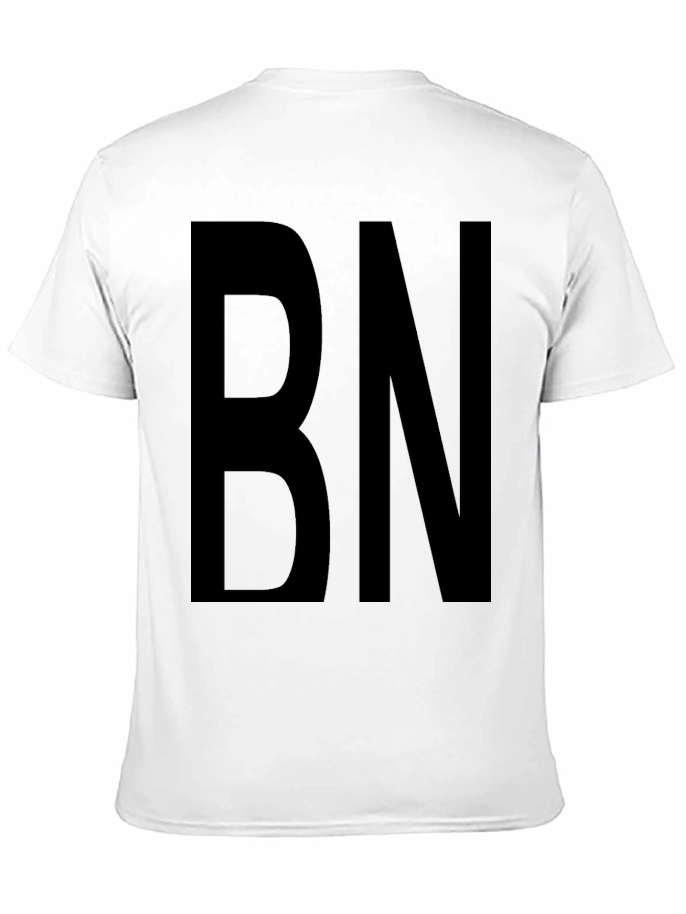 Bold Initial Tee - Black Graphic T-Shirt